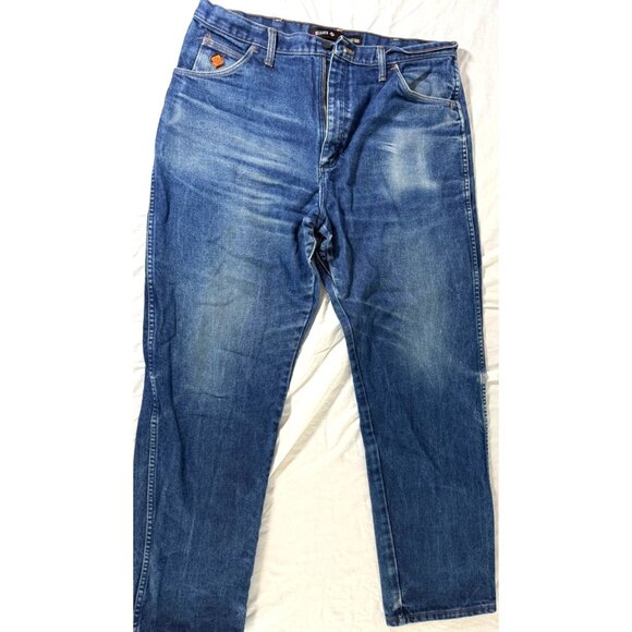Wrangler FR Flame Resistant Relaxed Fit Jeans 38x32 HRC2 Arc Rating 23.8 ATPV Bl - Picture 1 of 7